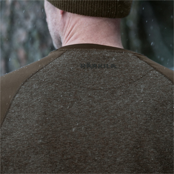 2026 Harkila Heren Kodiak Cleverwool Lange Mouw T-Shirt 108030174001 - Dark Hunting Green